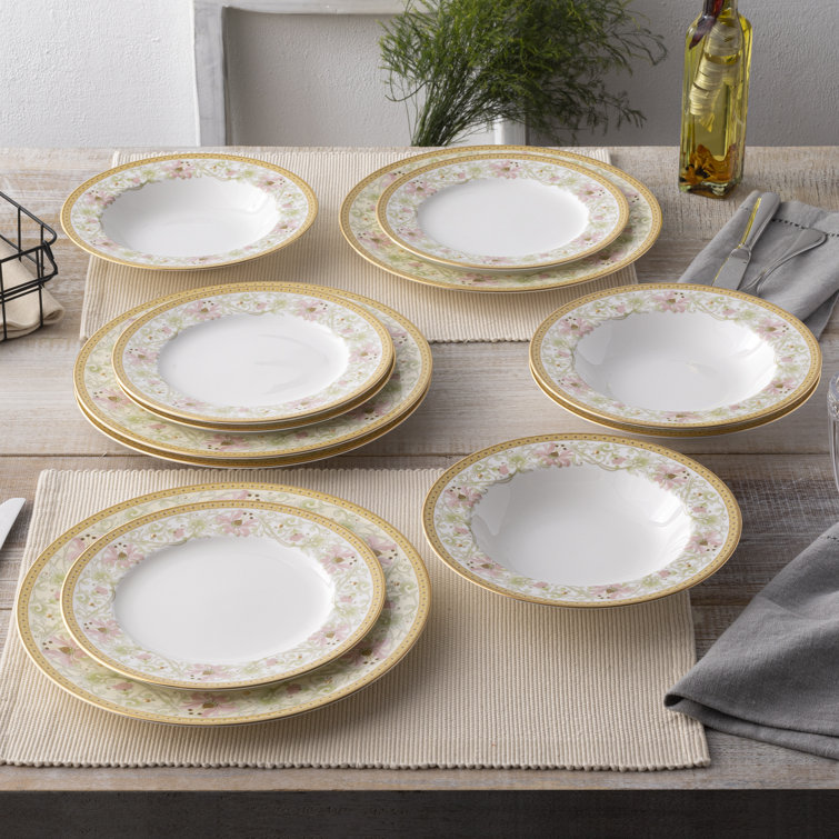 12 plates dinner top set